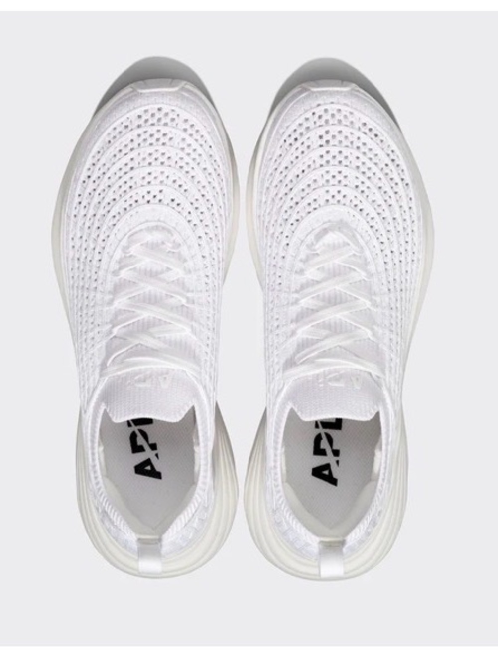 APL White Knit Performance Sneakers